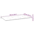 Miniatyrbillede 8 af 8: vidaXL hynde til havebænk 100x50x3 cm striber oxfordstof blå og hvid