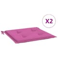 Miniatyrbillede 3 af 10: vidaXL hynder til havestol 2 stk. 50x50x3 cm stof pink