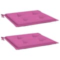 Miniatyrbillede 4 af 10: vidaXL hynder til havestol 2 stk. 50x50x3 cm stof pink