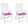 Miniatyrbillede 5 af 10: vidaXL hynder til havestol 2 stk. 50x50x3 cm stof pink