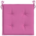 Miniatyrbillede 7 af 10: vidaXL hynder til havestol 2 stk. 50x50x3 cm stof pink