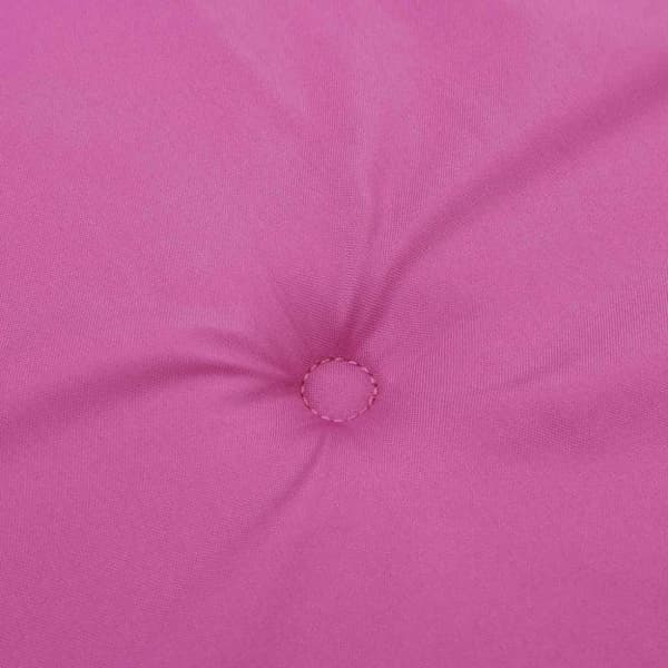 vidaXL hynder til havestol 2 stk. 50x50x3 cm stof pink