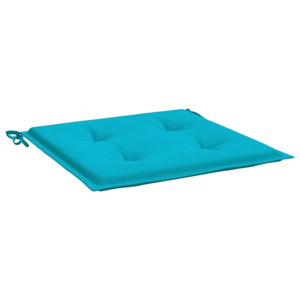 vidaXL hynder til havestol 4 stk. 50x50x3 cm stof turkis