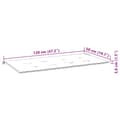 Miniatyrbillede 8 af 8: vidaXL hynde til havebænk 120x50x3 cm oxfordstof ternet sort