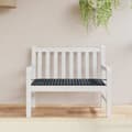 Miniatyrbillede 2 af 8: vidaXL hynde til havebænk 120x50x3 cm oxfordstof ternet sort
