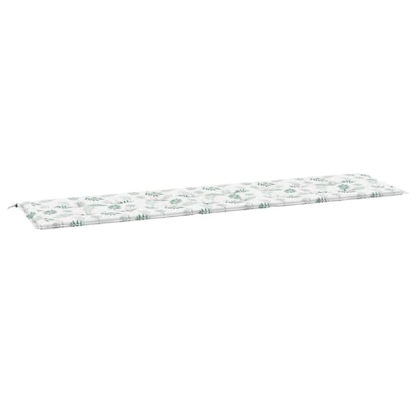 vidaXL hynde til havebænk 200x50x3 cm stof bladmønster