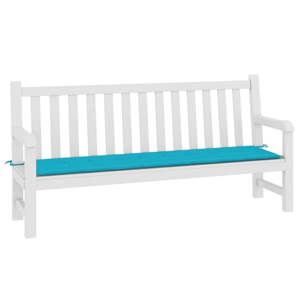 vidaXL hynde til havebænk 200x50x3 cm stof turkis