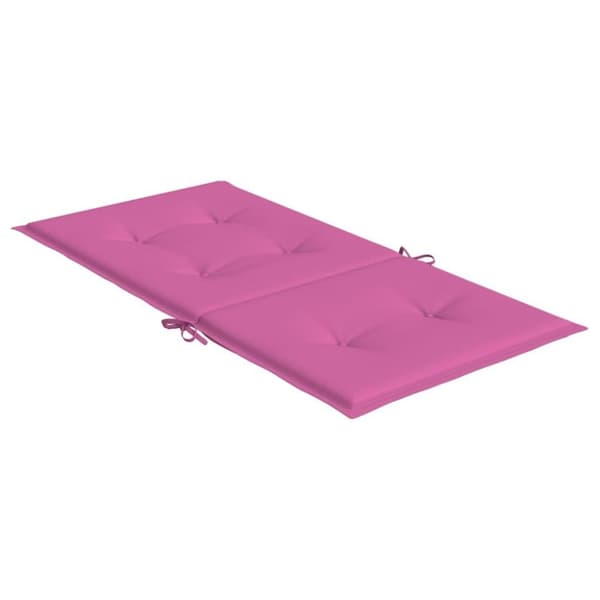 vidaXL stolehynder m. lav ryg 2 stk. stof pink