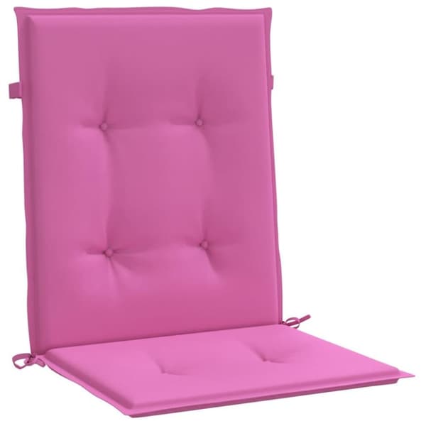 vidaXL stolehynder m. lav ryg 4 stk. stof pink