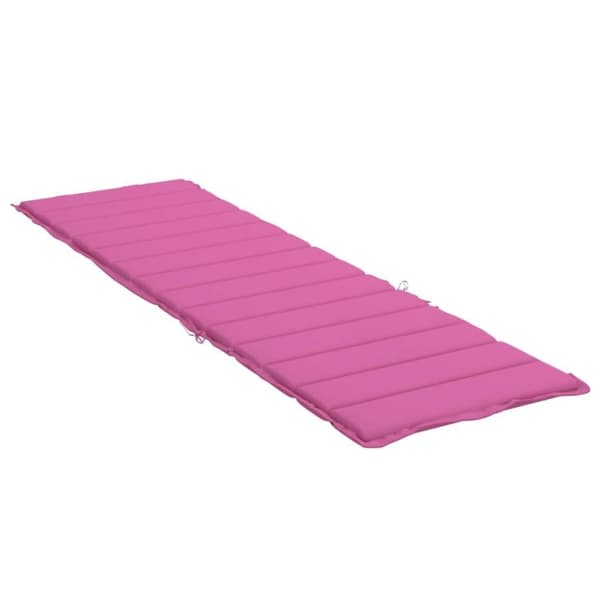 vidaXL Solsängsdyna rosa oxfordtyg
