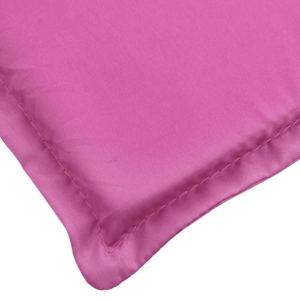 vidaXL Solsängsdyna rosa oxfordtyg