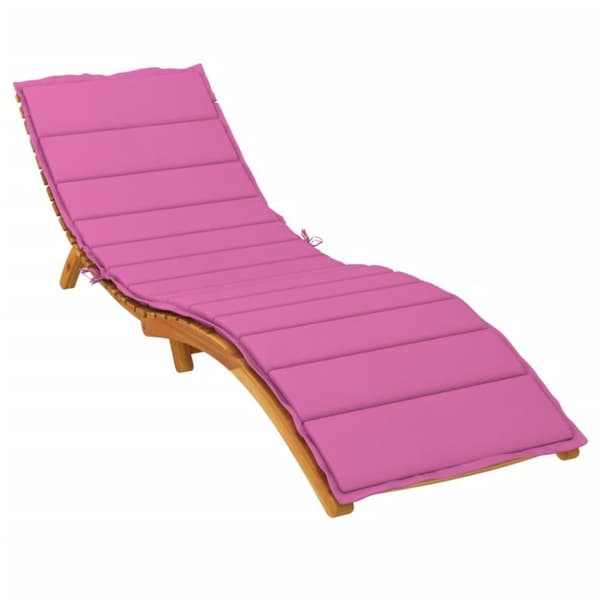 vidaXL Solsängsdyna rosa oxfordtyg