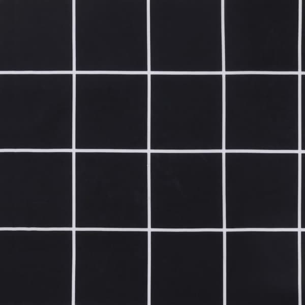 vidaXL Stolsdynor 2 st svart rutmönster 40x40x7 cm tyg