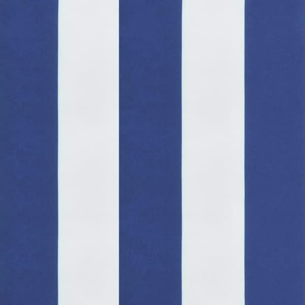 vidaXL Stolsdynor 4 st blå&vit randig 40x40x7 cm tyg