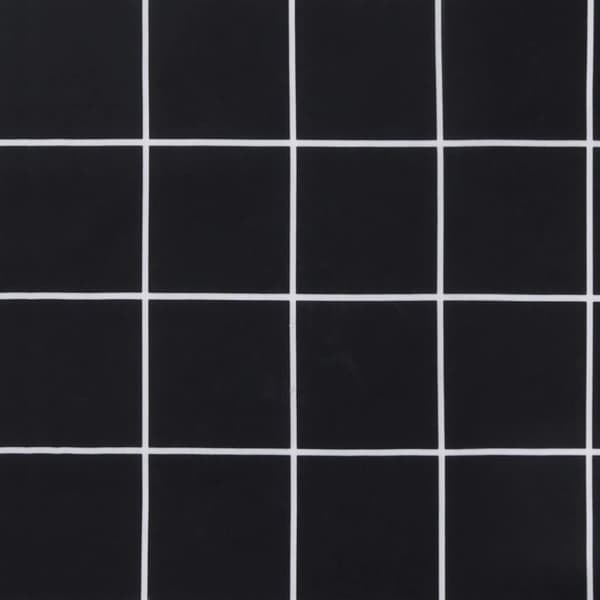 vidaXL Stolsdynor 4 st svart rutmönster 40x40x7 cm tyg