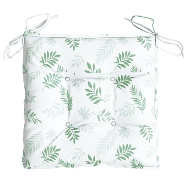 vidaXL Stolsdynor 6 st bladmönster 50x50x7 cm oxfordtyg