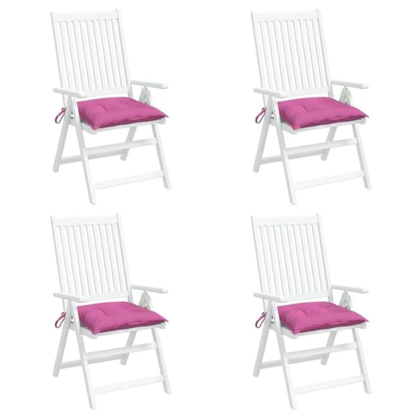 vidaXL Stolsdynor 4 st rosa 50x50x7 cm oxfordtyg