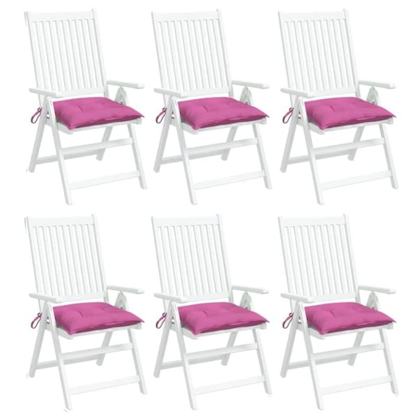 vidaXL Stolsdynor 6 st rosa 50x50x7 cm oxfordtyg