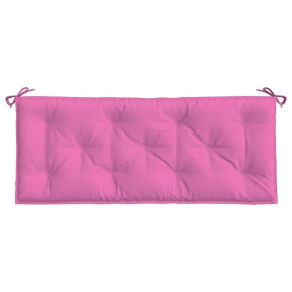 vidaXL Bänkdyna rosa 120x50x7 cm tyg
