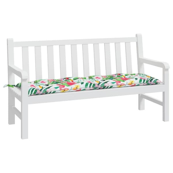 vidaXL Bänkdyna för trädgården flerfärgad 150x50x7 cm oxfordtyg