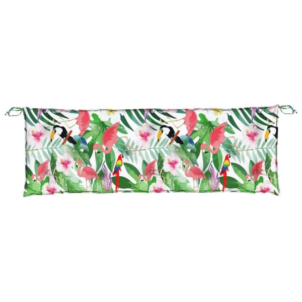 vidaXL Bänkdyna för trädgården flerfärgad 150x50x7 cm oxfordtyg