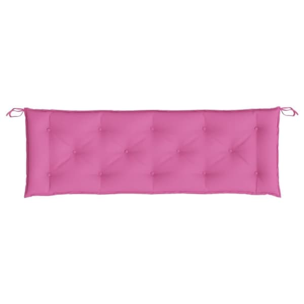 vidaXL Bänkdynor 2 st rosa 150x50x7 cm tyg