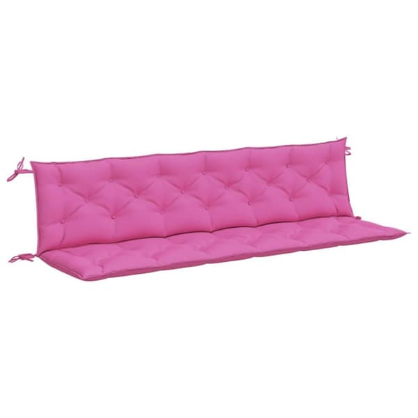vidaXL Bänkdynor 2 st rosa 200x50x7 cm tyg