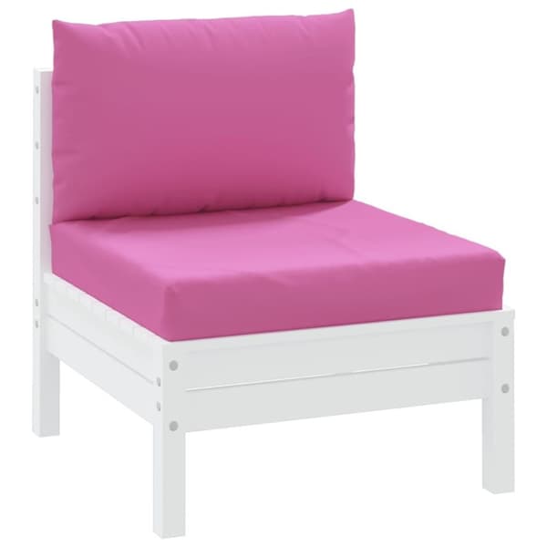 vidaXL Dynor till pallsoffa 2 st rosa Oxford-tyg