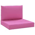Miniatyrbild 1 av 10: vidaXL Dynor till pallsoffa 2 st rosa Oxford-tyg
