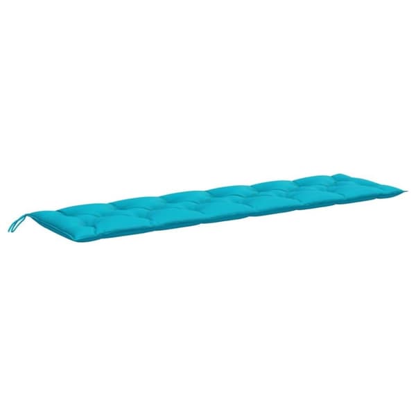 vidaXL Bänkdynor 2 st turkos 200x50x7 cm tyg