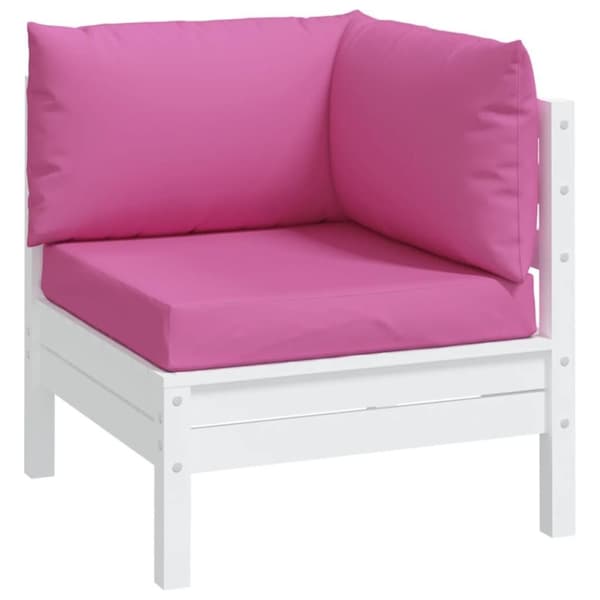 vidaXL Dynor till pallsoffa 3 st rosa Oxford-tyg
