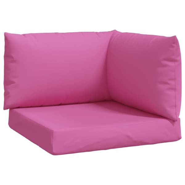 vidaXL Dynor till pallsoffa 3 st rosa Oxford-tyg