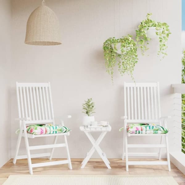 vidaXL stolehynder 2 stk. 50x50x7 cm oxfordstof flerfarvet