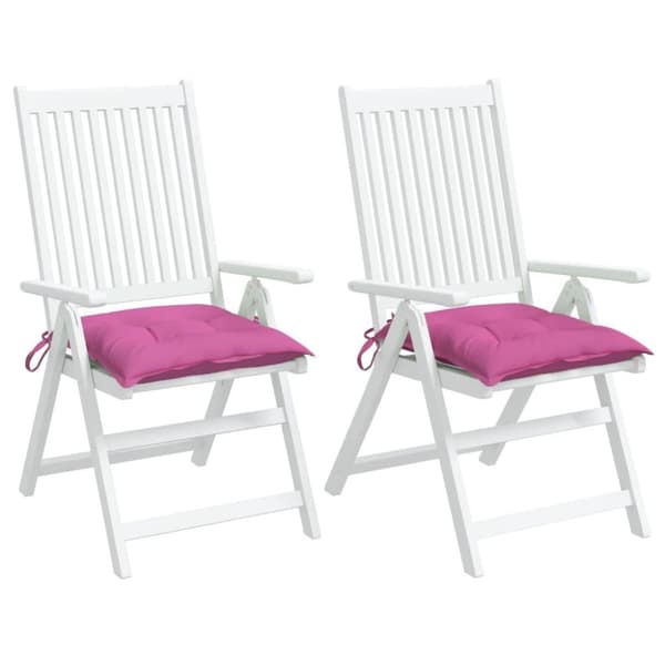 vidaXL stolehynder 2 stk. 50x50x7 cm oxfordstof pink