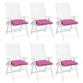 Miniatyrbillede 3 af 8: vidaXL stolehynder 6 stk. 50x50x7 cm oxfordstof pink