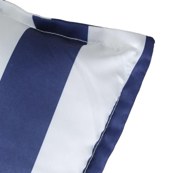 vidaXL hynde til havebænk 100x50x7 cm striber oxfordstof blå og hvid
