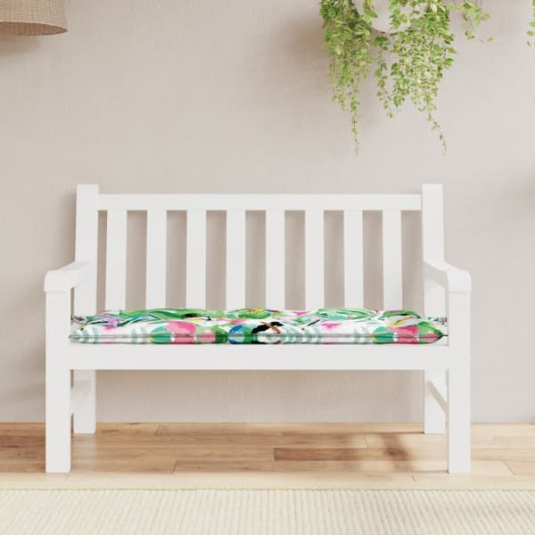 vidaXL hynde til havebænk 120x50x7 cm stof flerfarvet