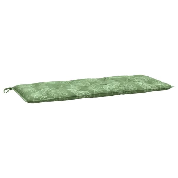 vidaXL hynde til havebænk 120x50x7 cm stof bladmønster