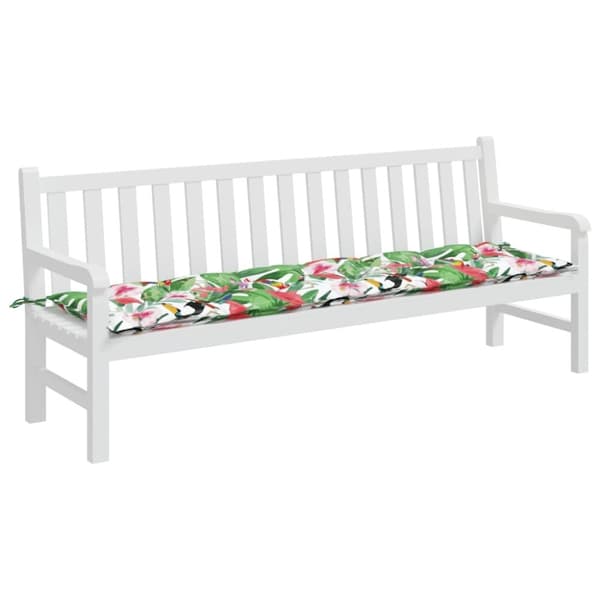 vidaXL hynde til havebænk 200x50x7 cm stof flerfarvet