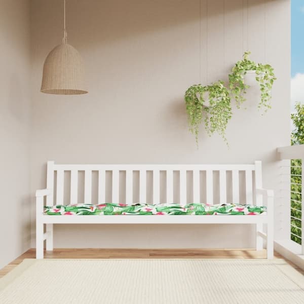 vidaXL hynde til havebænk 200x50x7 cm stof flerfarvet