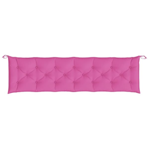 vidaXL hynde til havebænk 200x50x7 cm stof pink