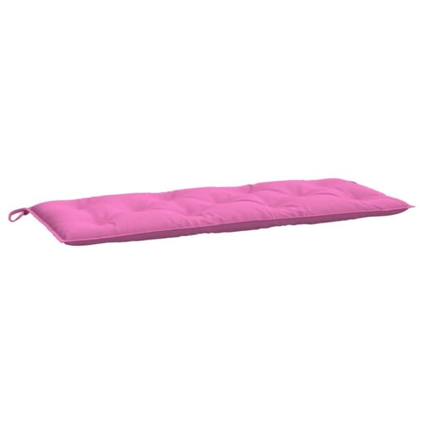 vidaXL hynder til havebænk 2 stk. 120x50x7 cm stof pink