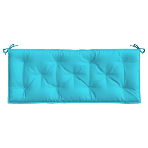vidaXL hynder til havebænk 2 stk. 120x50x7 cm stof turkis