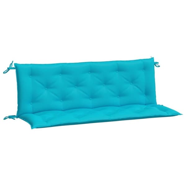 vidaXL hynder til havebænk 2 stk. 150x50x7 cm stof turkis