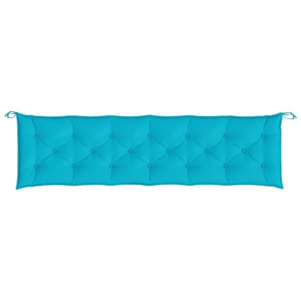 vidaXL hynder til havebænk 2 stk. 200x50x7 cm stof turkis