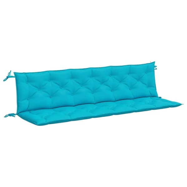 vidaXL hynder til havebænk 2 stk. 200x50x7 cm stof turkis