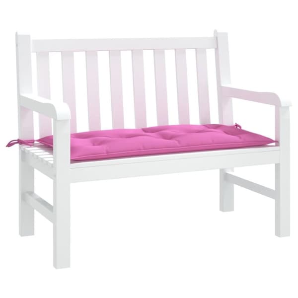 vidaXL hynde til havebænk 110x50x7 cm stof pink