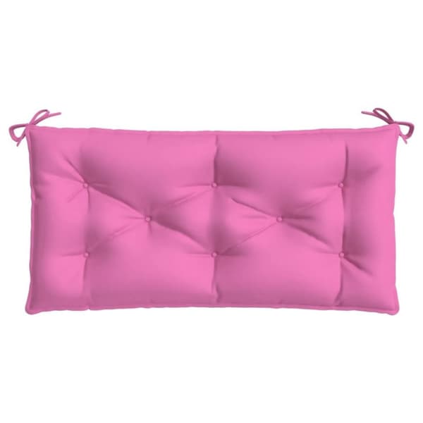 vidaXL hynde til havebænk 110x50x7 cm stof pink