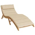 Miniatyrbillede 4 af 10: vidaXL hynde til liggestol 180x60x3 oxfordstof beige