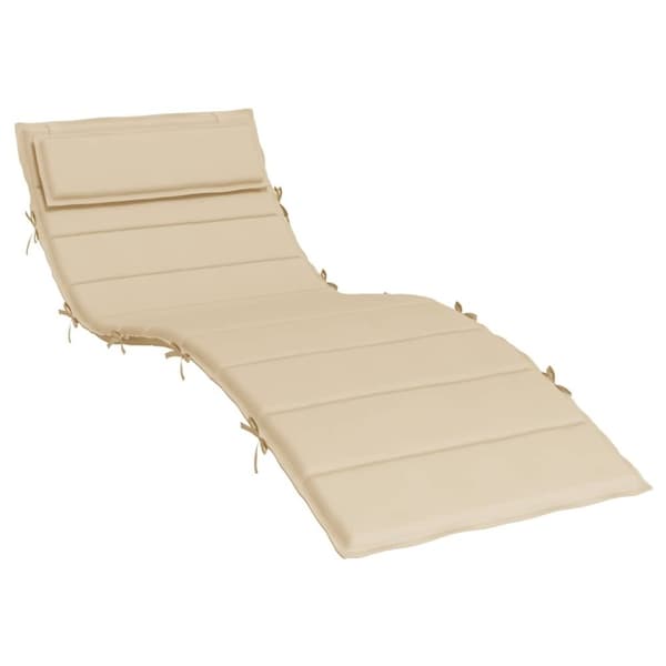 vidaXL Dyna till solsäng beige 180x60x3 cm oxfordtyg